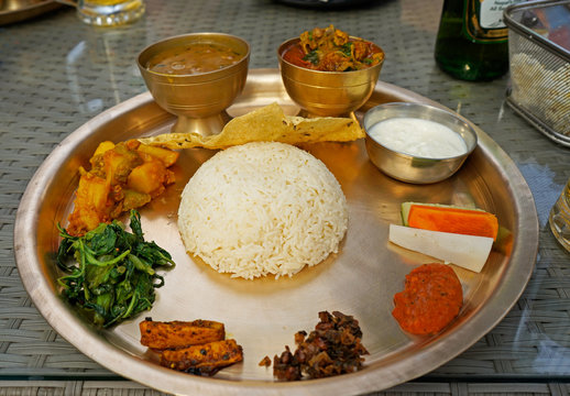 Nepali thali and Thakali Thali available in hotel parkinn dailekh